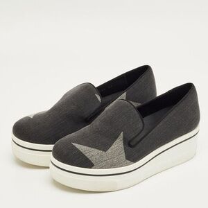 Stella McCartney Women’s Dark Grey Star Binx Slip-on Sneakers Size 36 EU